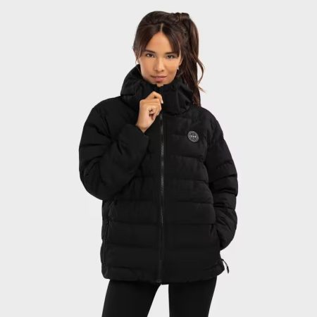 Chaqueta acolchada resistente al agua mujer lifestyle Shelter-W SIROKO Negro