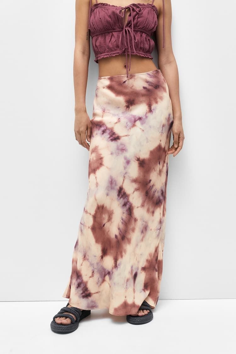 Falda larga Tie-Dye