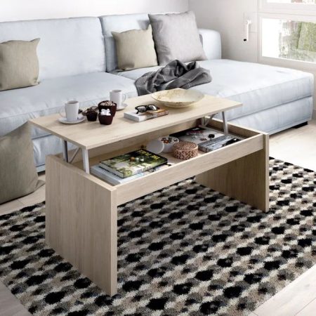 Mesa de centro elevable Luca roble 