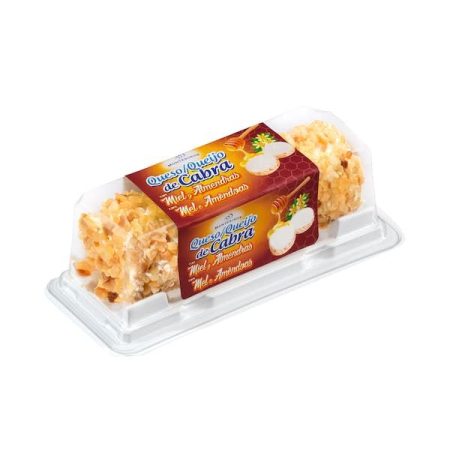 Queso de cabra rulito con miel y almendras Hacendado