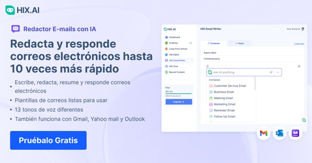 Escritor de correo electr&oacute;nico HIX