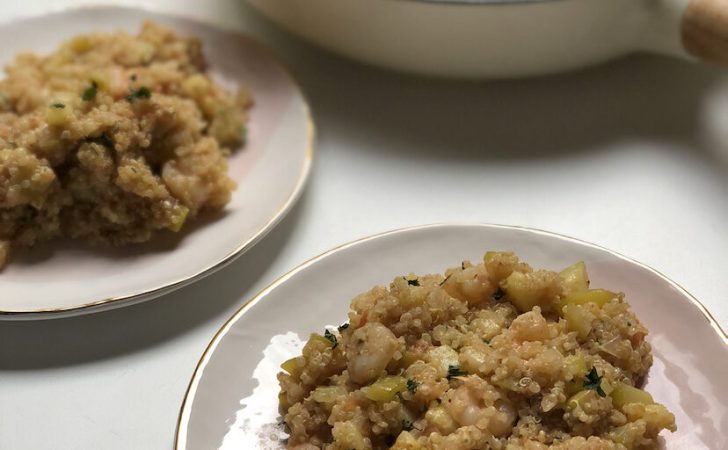 Receta Quinoa y gambas al ajillo 828x512 1 Merca2