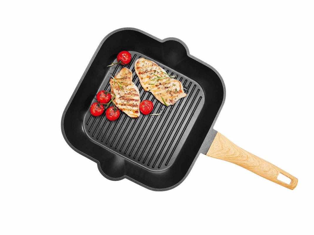 Sartén parrilla de aluminio fundido