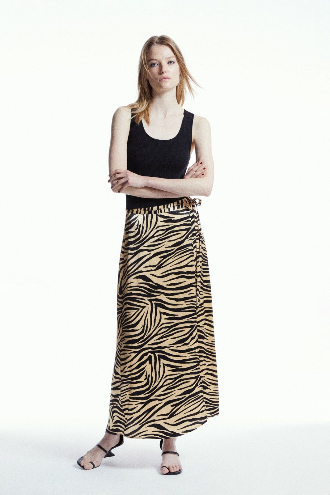 Falda Midi Cebra