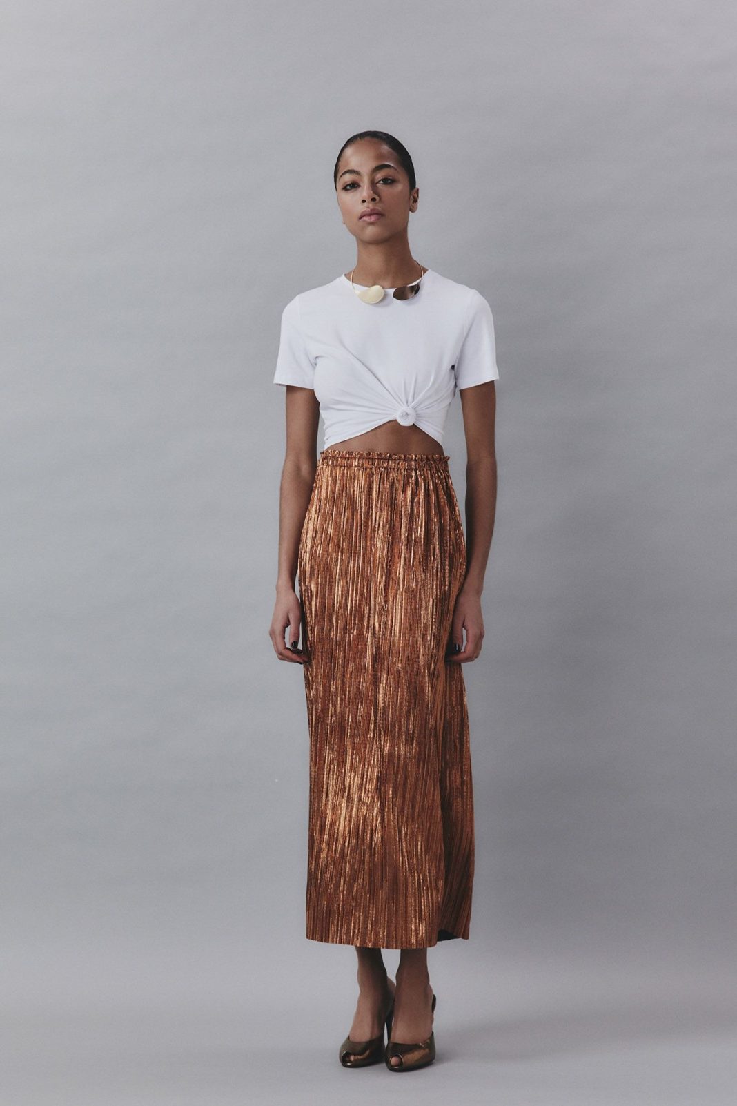 Falda Plisada Midi