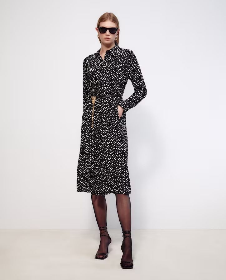 Vestido midi camisero