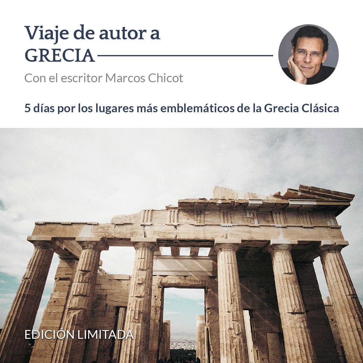 PANGEA y Marcos Chicot organizan un viaje de autor por la Grecia Clásica