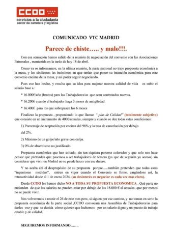 La patronal presenta una oferta "irrisoria" a los sindicatos de conductores de Uber, Cabify y Bolt 1 Merca2.es 439337205 467145125668921 2607375429292824922 n Merca2.es