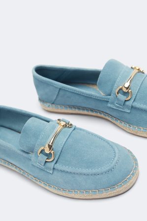 Alpargata piel hebilla