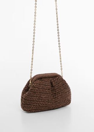 Bolso clutch ratán