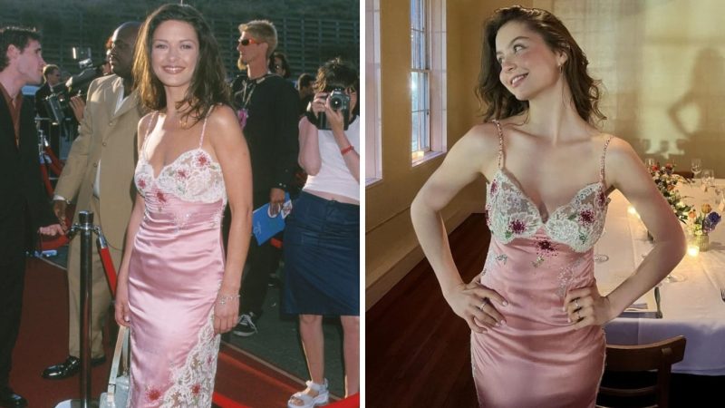 La hija de Catherine Zeta-Jones llevó el vestido con el que su madre triunfó 25 años después 1 Merca2.es La hija de Catherine Zeta-Jones y el vestido que llevó