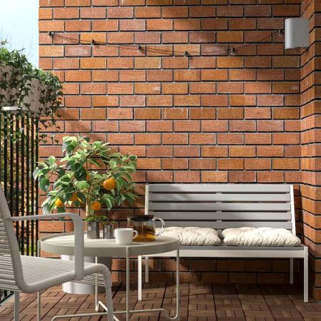 JOLPENSofá 2 plazas exterior, blanco/gris/Kuddarna beige