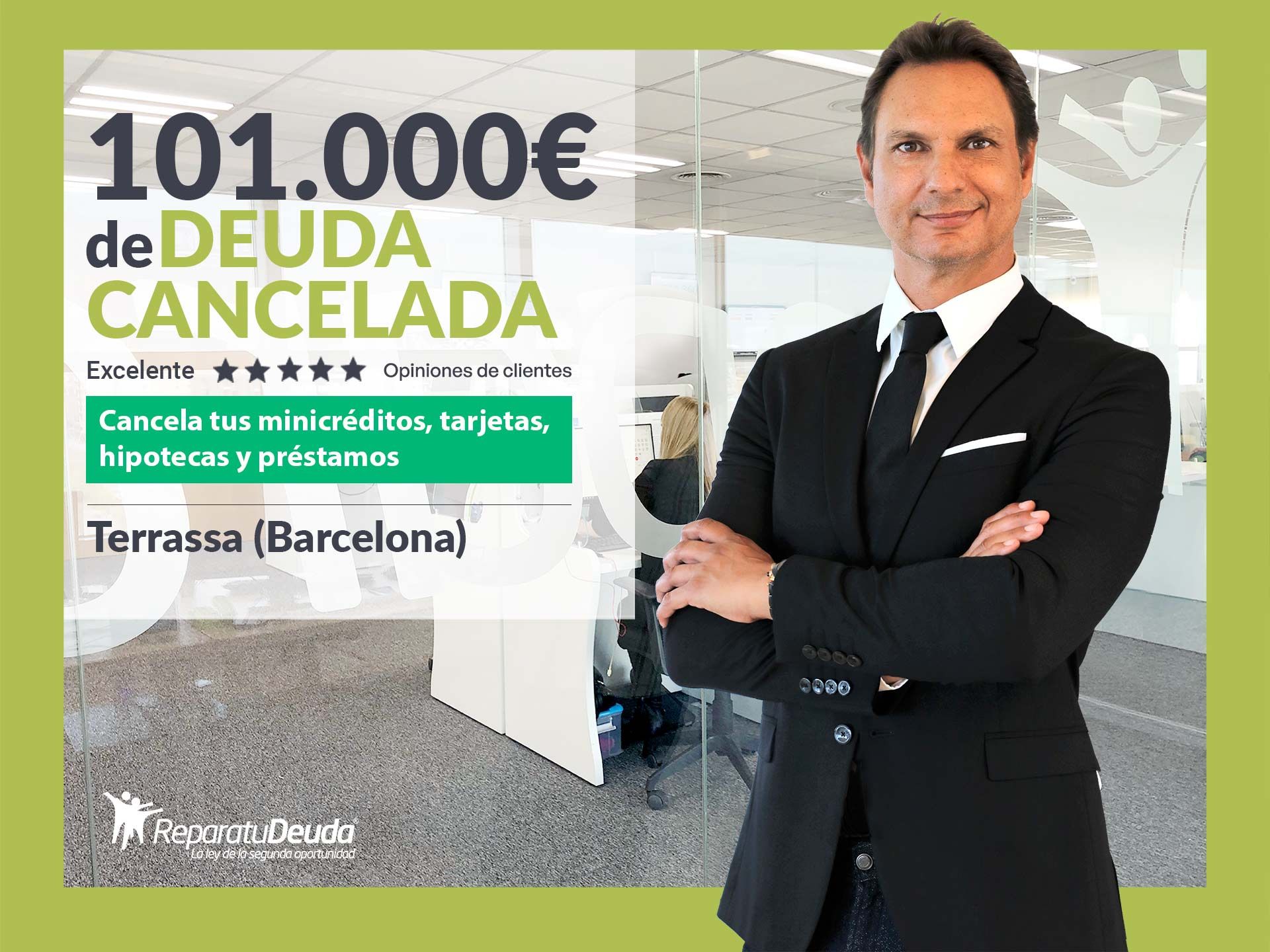 Repara tu Deuda Abogados cancela 101.000€ en Terrassa (Barcelona) con la Ley de Segunda Oportunidad Repara tu Deuda Abogados cancela 101.000€ en Terrassa (Barcelona) con la Ley de Segunda Oportunidad