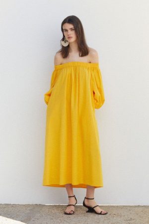 VESTIDO GOMAS ESCOTE