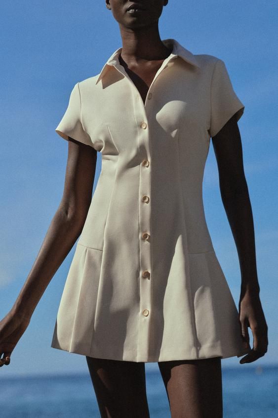VESTIDO MINI CAMISERO