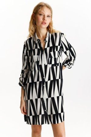 Vestido corto camisero