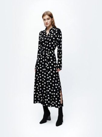 Vestido midi cinturón