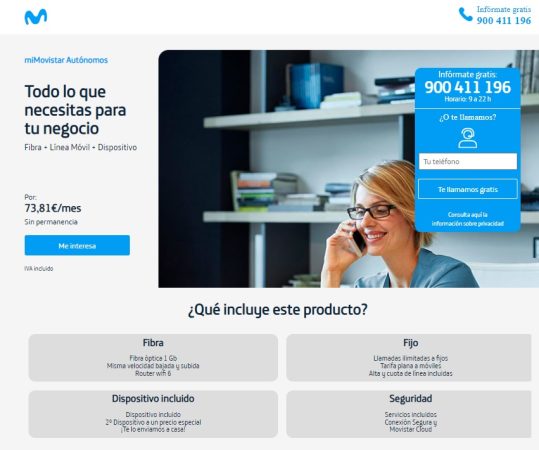 Movistar, MasOrange y Vodafone ponen el foco en los autónomos y pymes 1 Merca2.es Movistar, MasOrange y Vodafone ponen el foco en los autónomos y pymes