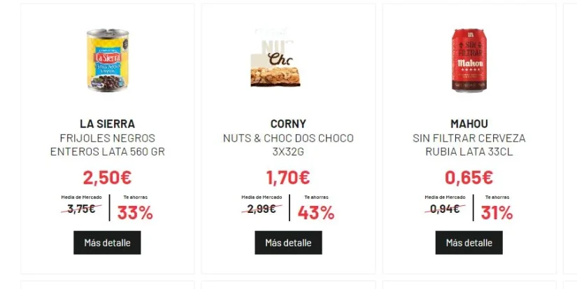 Algunas de las ofertas de Primaprix
