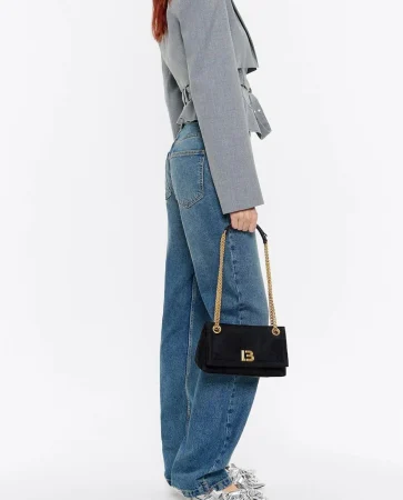 Bandolera de mujer pequeño de nylon con solapa de Bimba y Lola