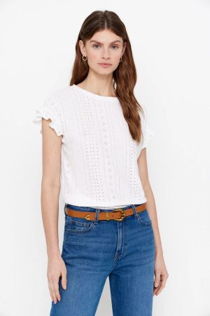 Camiseta de punto calado