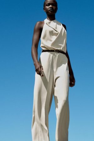 Increíble colección de monos largos de Zara para cualquier tipo de evento 24 Merca2.es MONO HALTER CINTURÓN