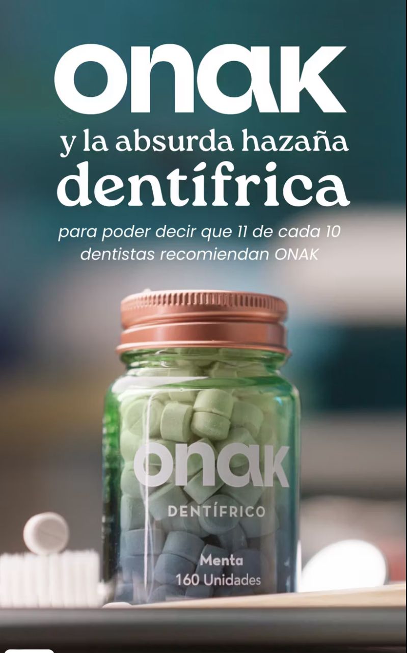 ONAK, con la ayuda de Audi Alzaga, logra que ’11 de cada 10 dentistas’ recomienden su dentífrico