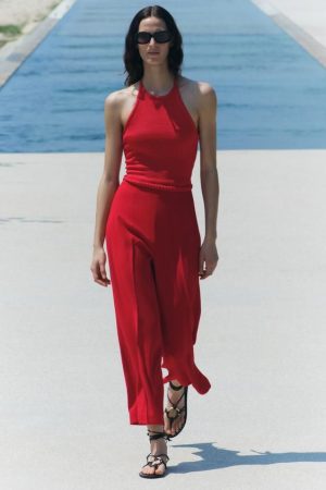 PANTALÓN WIDE LEG CROPPED ZW COLLECTION