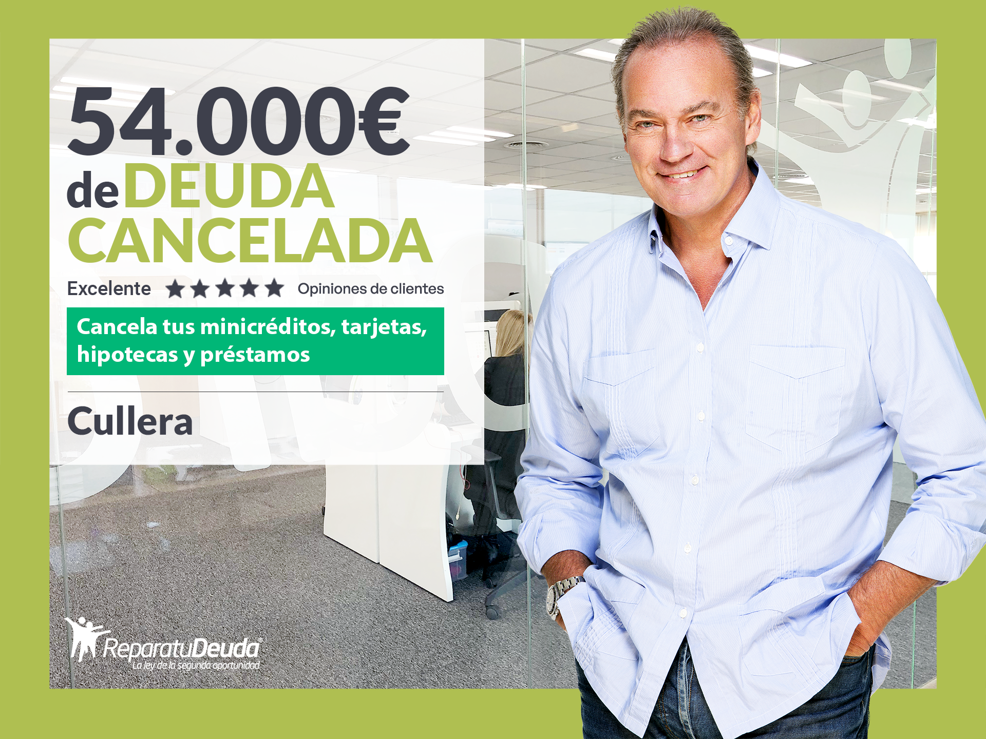 Repara tu Deuda Abogados cancela 54.000€ en Cullera (Valencia) con la Ley de Segunda Oportunidad