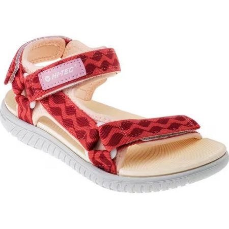 Sandalias Hanar Tira Adhesiva para Mujer Rosa, Beige