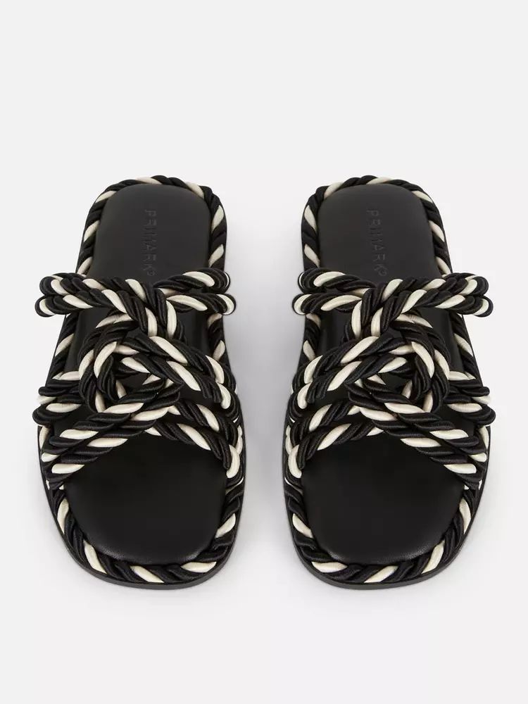 Sandalias con detalle de cuerda