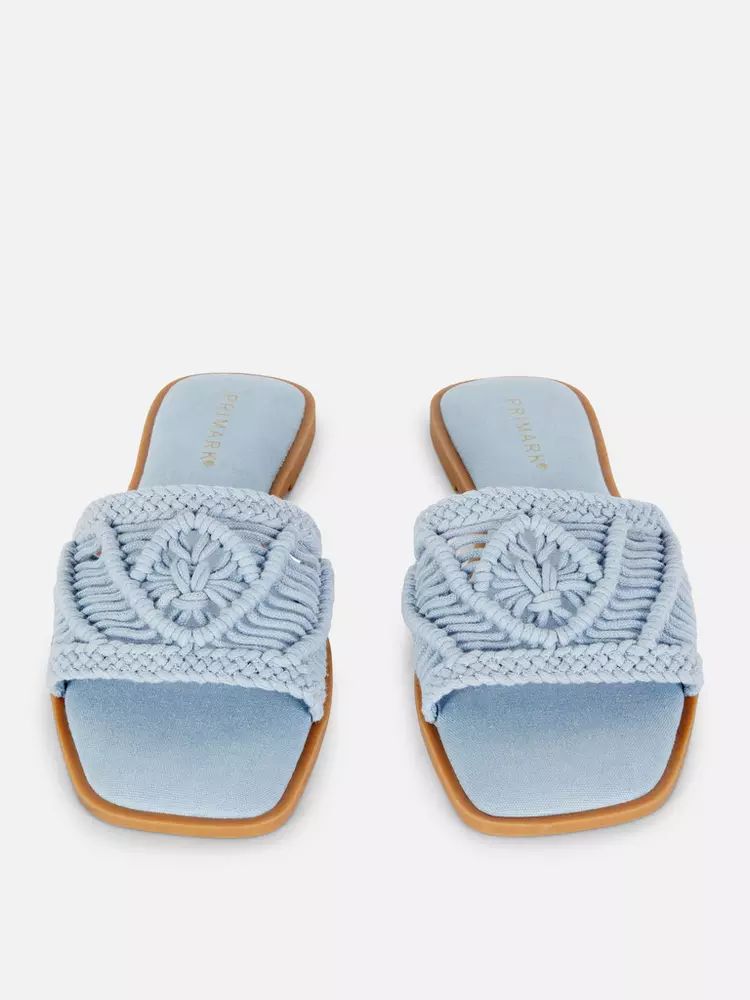 Sandalias con tira de punto