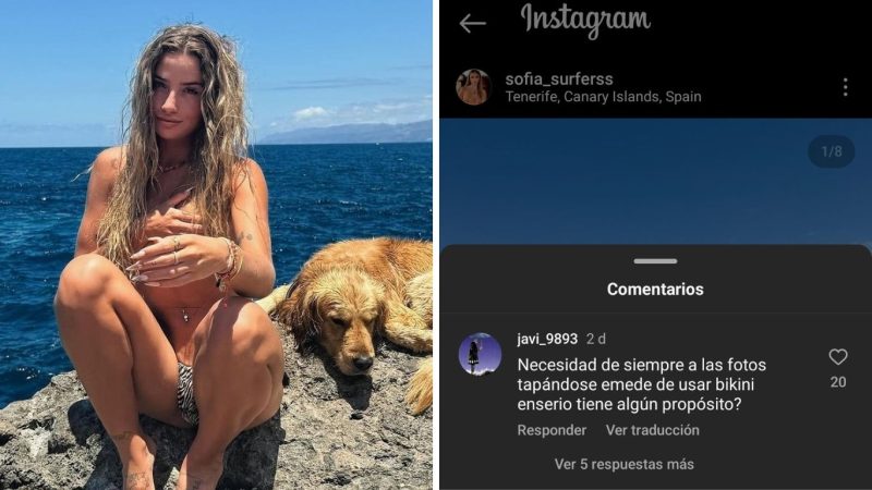 Sofía Moreno la vuelve a liar en la playa y un comentario la deja en shock 1 Merca2.es El comentario que hizo reaccionar a Sofía Moreno