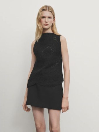 TOP CROCHET BAJO ASIMÉTRICO