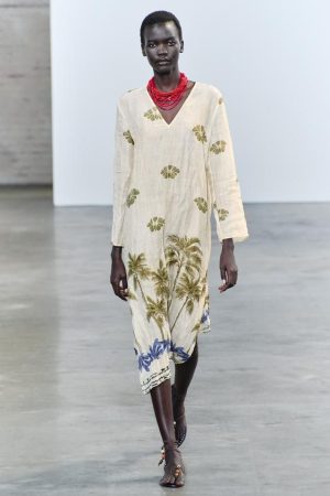 VESTIDO TÚNICA ESTAMPADO RAMIO 100% ZW COLLECTION