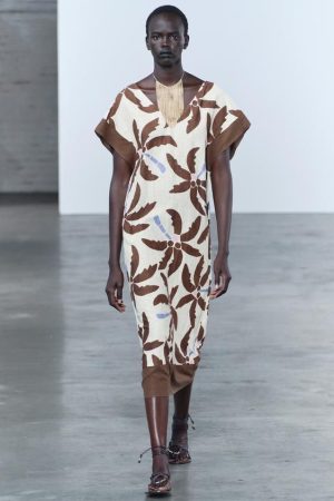 VESTIDO TÚNICA CON LINO ZW COLLECTION