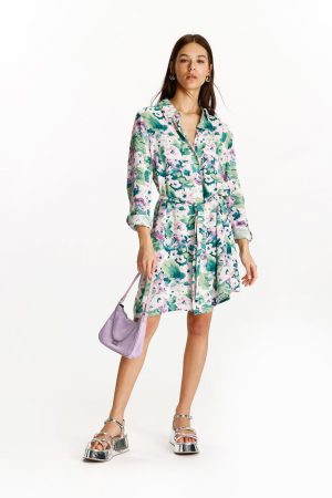 Vestido camisero fluido