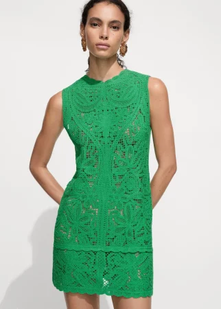 Vestido corto crochet