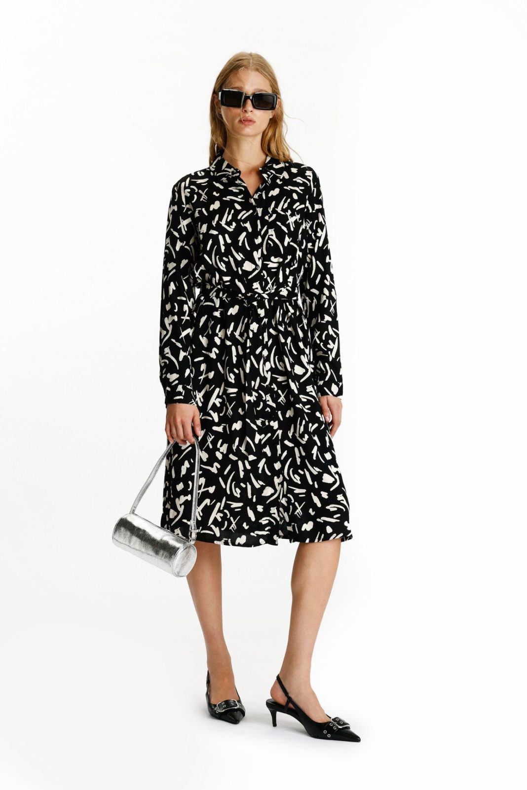 Vestido midi camisero