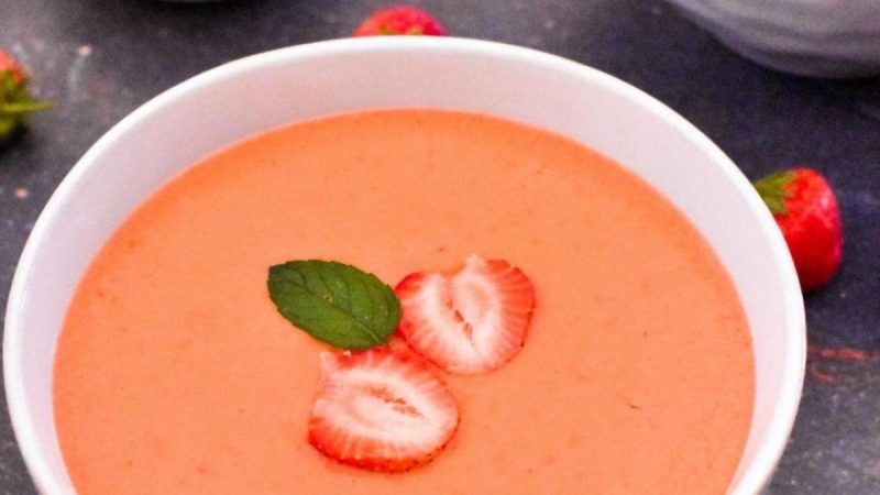Gazpacho de fresas