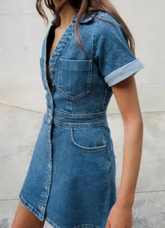 vestido vaquero nuevo zara kJBI 460x637@MujerHoy Merca2.es