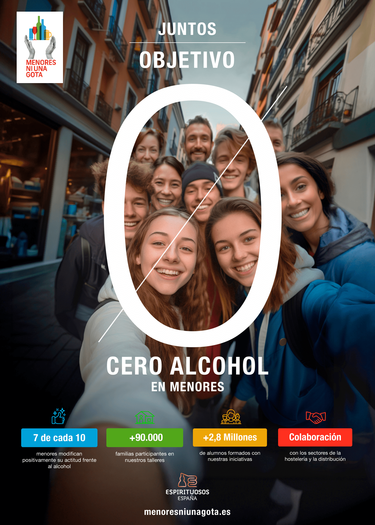 Espirituosos España lanza ‘JUNTOS’, nueva campaña de prevención del consumo de alcohol en menores de edad