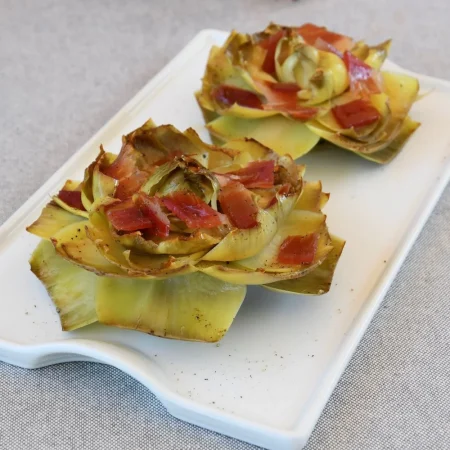 FLORES DE ALCACHOFA CON JAMON optimized Merca2.es