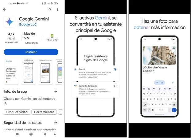 Google deja a Apple atrás y pone la app de IA Gemini en los móviles españoles