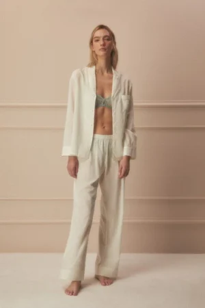 PIJAMA PLUMETI CONTRASTE