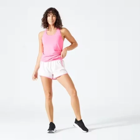 Pantalón Corto Fitness Cardio Mujer Rosa Holgado