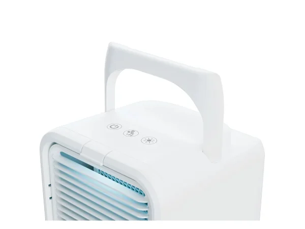 Portabilidad y comodidad: Con asa práctica y adaptador de alimentación USB-C, perfecto para uso en diferentes espacios y situaciones