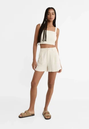 SHORT FLUIDO RÚSTICO