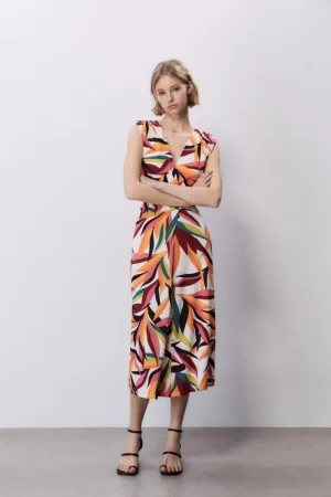 VESTIDO FLUIDO ESTAMPADO