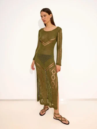 VESTIDO LARGO DE PUNTO